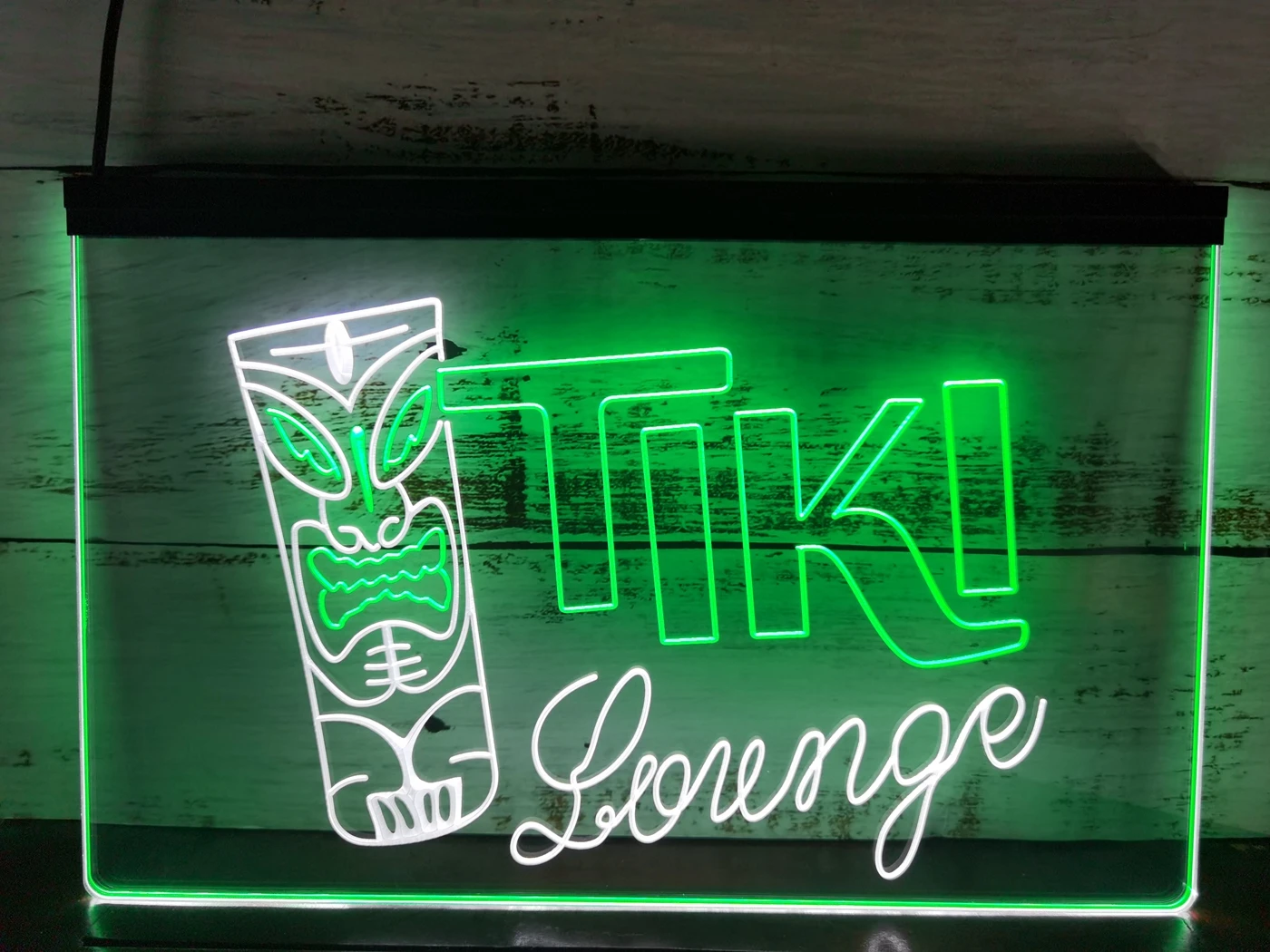 

SS189 Tiki Lounge Bar Mask Beer Ale Pub Dual Color LED Neon Sign