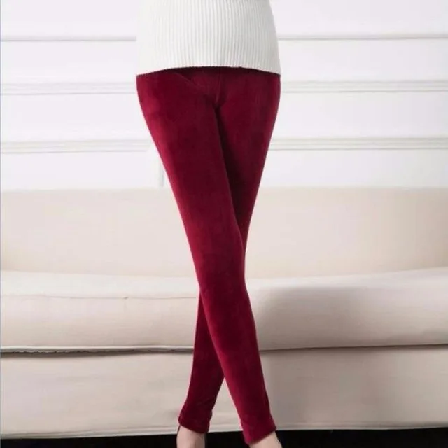 Winter Warm Leggings Plus Velvet Thickening Women Pants High Waist Slim Plus Size Fleece Super Stretch Leggings Multiple Colour