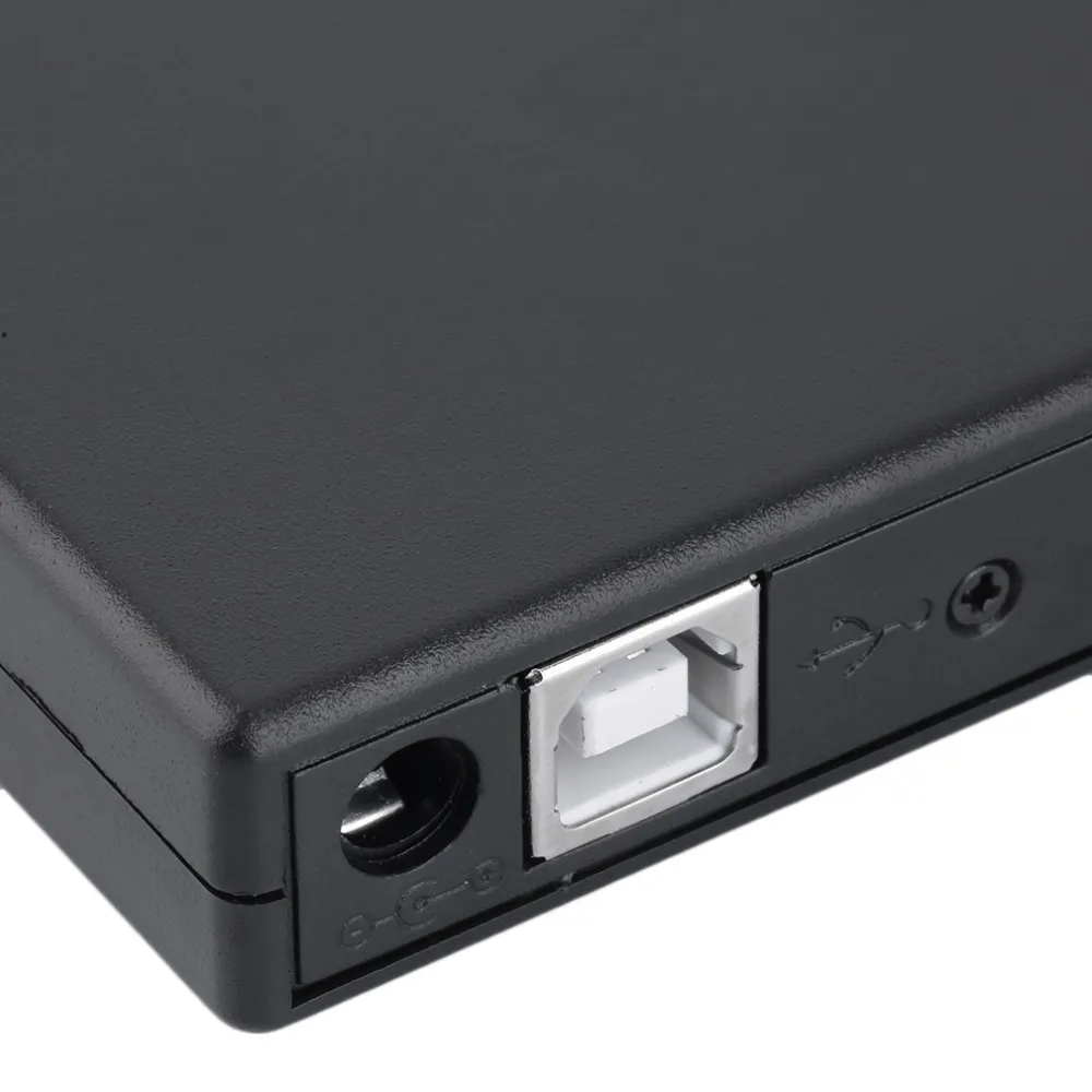 Свет 13,5*13,2*1,6 см ультра тонкий внешний слот-в USB 2,0 Внешний DVD комбо Burner горелка диск CD+-RW DVD ROM черный