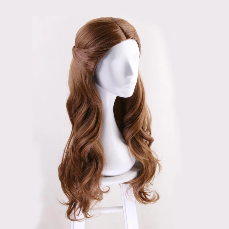 Женские длинные волнистые синтетические волосы косплей костюм принцессы