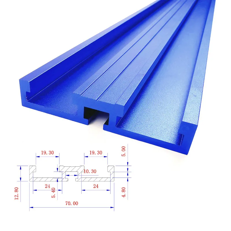 600/800 мм Алюминий сплав Т образная дорожка Деревообработка образными пазами 70