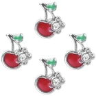 20 шт.лот эмалевые хрустальные подвески в виде фруктов и вишни для запоминающего медальона браслет женский подарок ювелирные изделия аксессуары F113