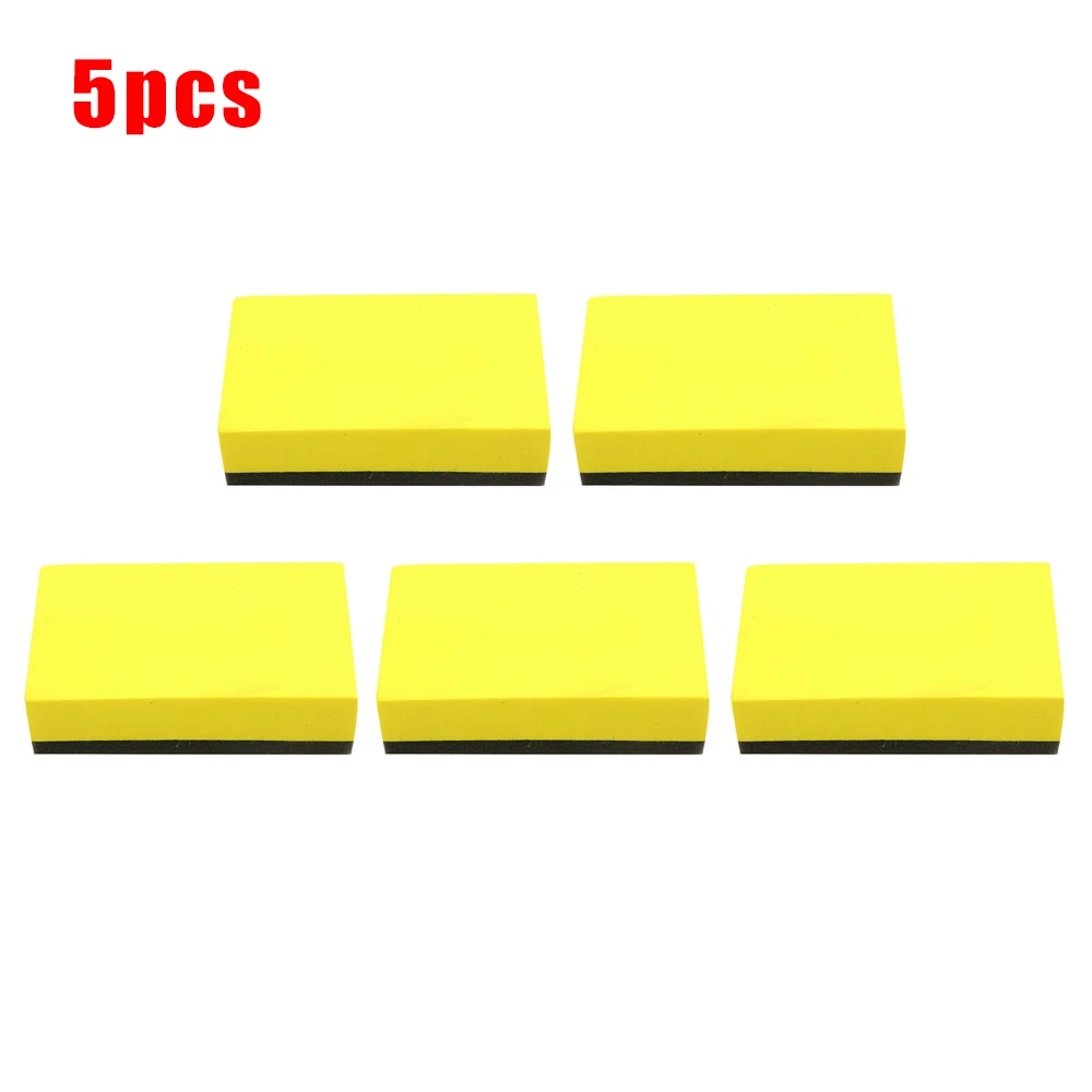 5/10/20PCS Yellow Car Waxing Polishing Foam Sponge Pads Cleaning Detailing Tool 7*5*1.5cm Sponges EVA | Автомобили и мотоциклы
