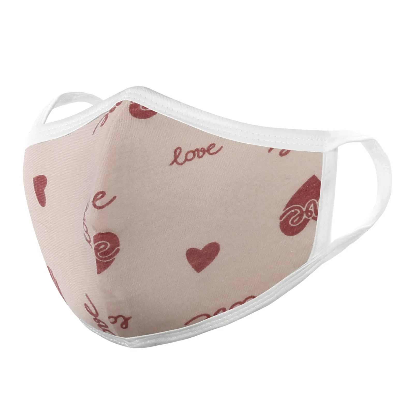

Adults Fashion Cute Masks Cotton Color Washable Earloops Double Layer Dustproof Sunscreen Face Mask Unisex Mouth Masques d5