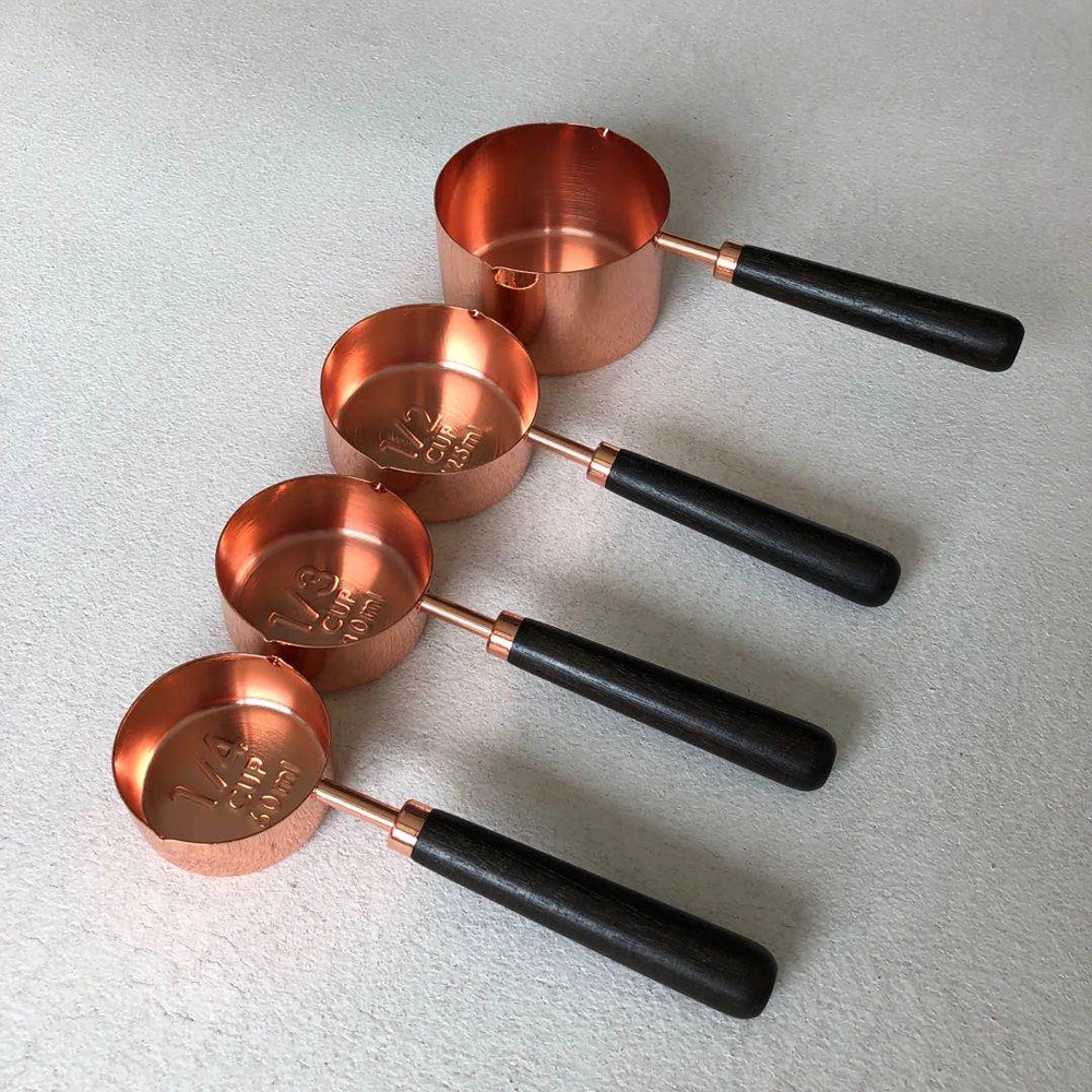 4Pcs/Set Measuring Cups Spoons Baking Cake Tool Pastry | Дом и сад