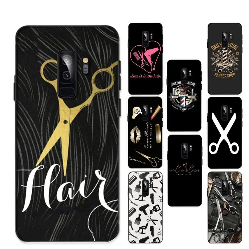 

Hair Stylist Scissors Brush Switch Phone Case For Samsung Galaxy S20lite S21 S21ULTRA s20 s20plus S21plus 20UlTRA