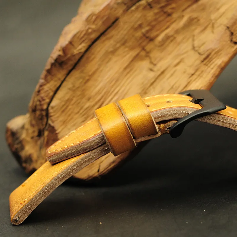 Ремешки для часов из восковой масляной кожи винтажный ремешок натуральной