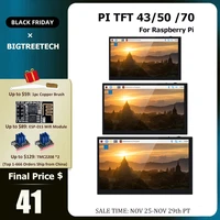 bigtreetech btt pitft43 pitft50 pi tft70 tft43 capacitive touch screen octoprint display for raspberry pi 4 3 3d printer parts