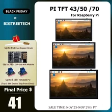 BIGTREETECH BTT PITFT43 PITFT50 PI TFT70 TFT43 Capacitive Touch Screen Octoprint Display For Raspberry Pi 4 3 3D Printer Parts