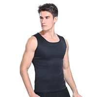 men body shapers tight skinny sleeveless shirt fitness waist trainer elastic beauty abdomen tank tops slimming gym vest szg031