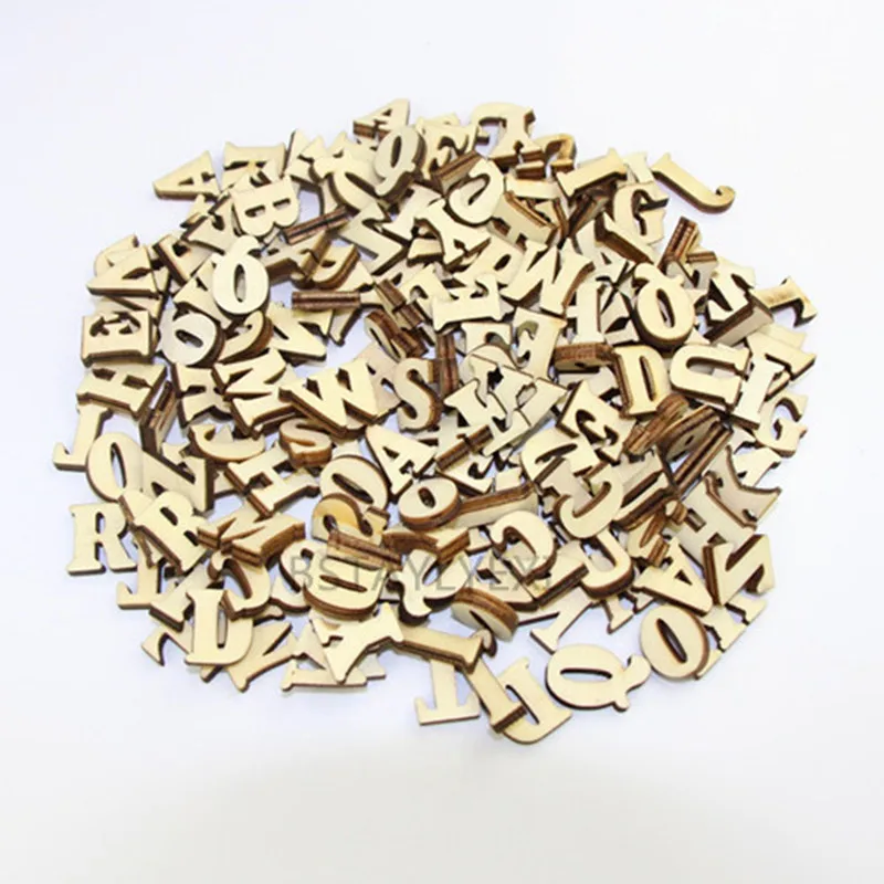 100 шт. деревянные буквы Английский алфавит домашнее декоративное искусство