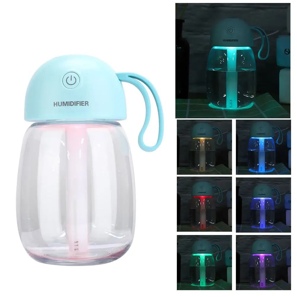 

3 In 1 Mini Multifunction USB Air Mist Maker Purify Atomization Humidifier Blue For Home Office Car Travel Small Humidifier