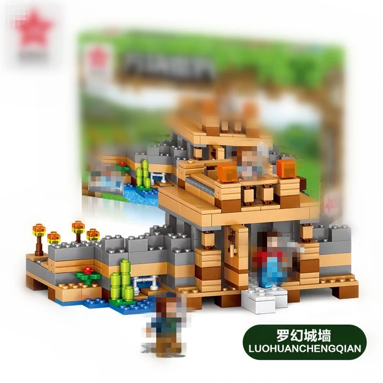 MY WORLD 4 в 1 Dream деревенские Мини Строительные блоки Совместимые Le-goinge City Educantion игрушки для детей