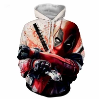 marvel movie deadpool 3d printing graphic hoodie the avengers super hero harajuku man hoodies wide waisted sweatshirts top s 5xl