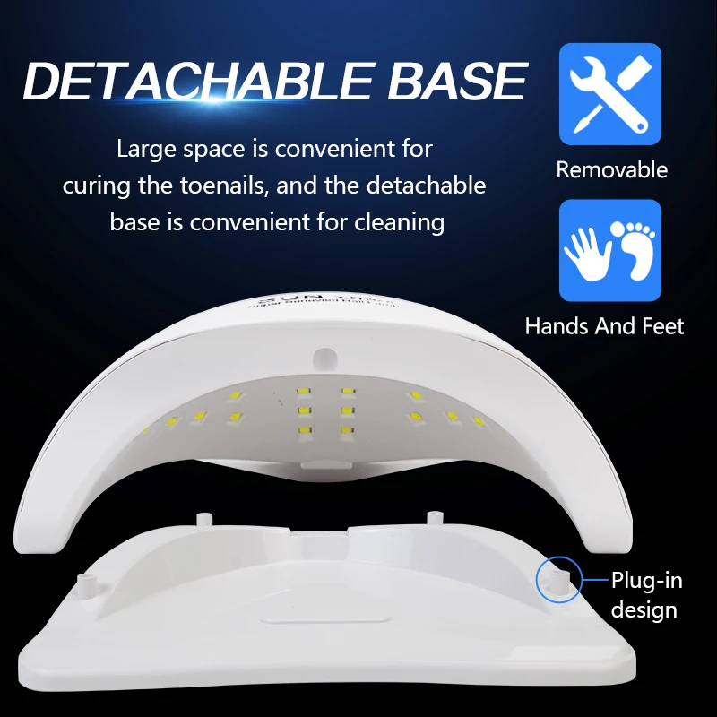 УФ-лампа для ногтей с функцией памяти 45 светодиодный