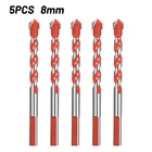 5 шт., Алмазный Набор для плитки, бетона, кирпича, стекла, пластика, дерева, камня 6-8 мм