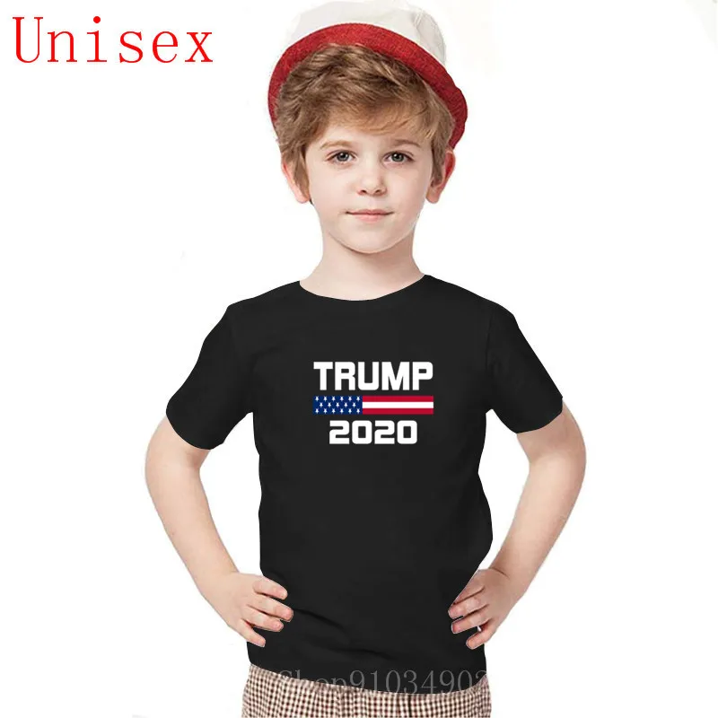 

Trump 2020 United States Presidential Election Printed Children Tops Tee O Neck kids Short Sleeve tops for girls boys clothes