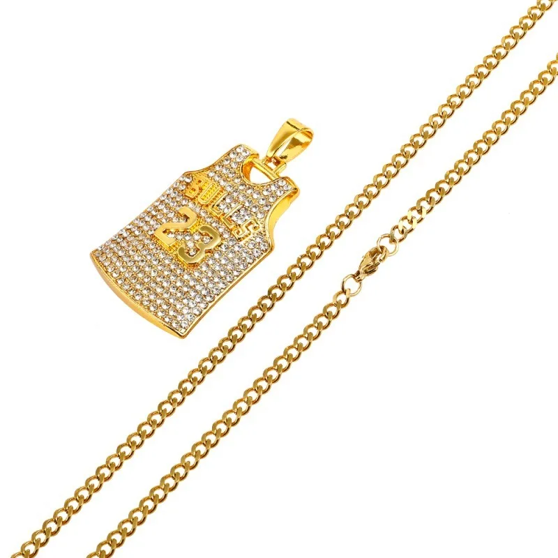 Ожерелье мужское из нержавеющей стали с позолотой | Украшения и аксессуары