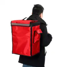 42L Thermal Insulated Bag Portable Pizza Food Delivery Bag Picnic Storage Scooter Backpack Cooler Bags Folding Insulation Pack