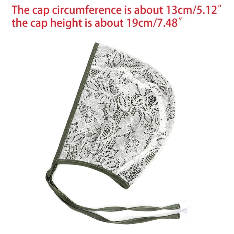 Винтажный хлопковый головной убор с цветочным кружевом для маленьких девочек