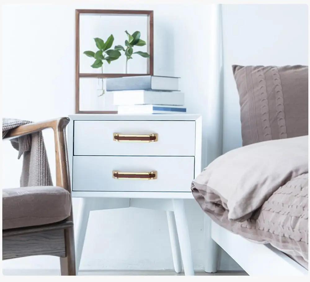 Роскошный Деревянный светильник из красного дерева с золотой ручкой двери новый