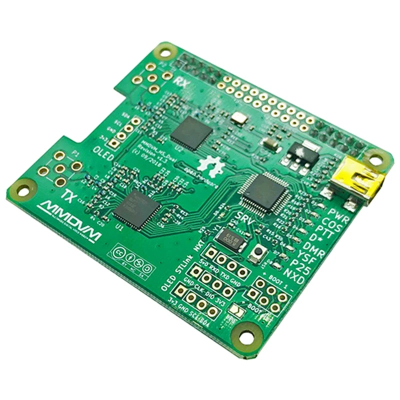 V1.3 MMDVM HS двойная шляпа дуплекс Hotspot плата + 2 шт. антенна поддержка P25 DMR YSF NXDN для