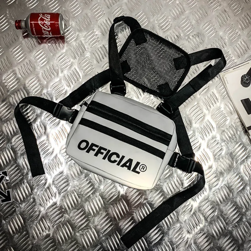 Радужная Светоотражающая нагрудная сумка многофункциональный жилет Стильная