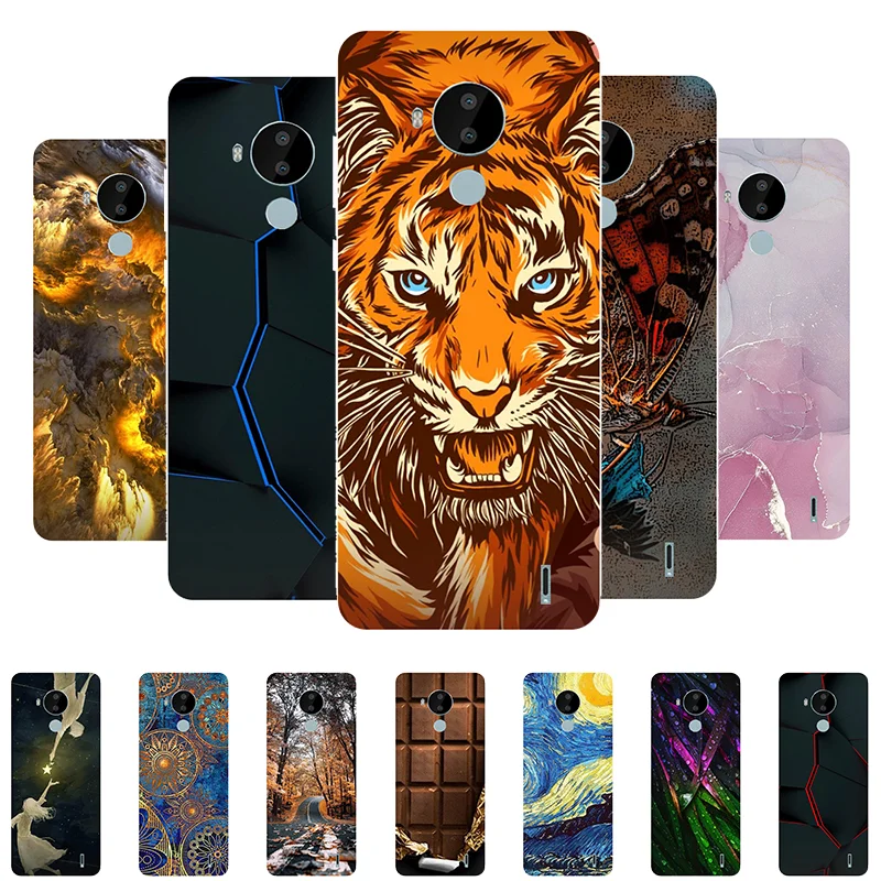 

For Nokia C30 Case 6.82inch Soft TPU Tiger Back Cover Case For Nokia C30 Silicone Fundas Case for NokiaC30 TA-1357 C 30 Capa