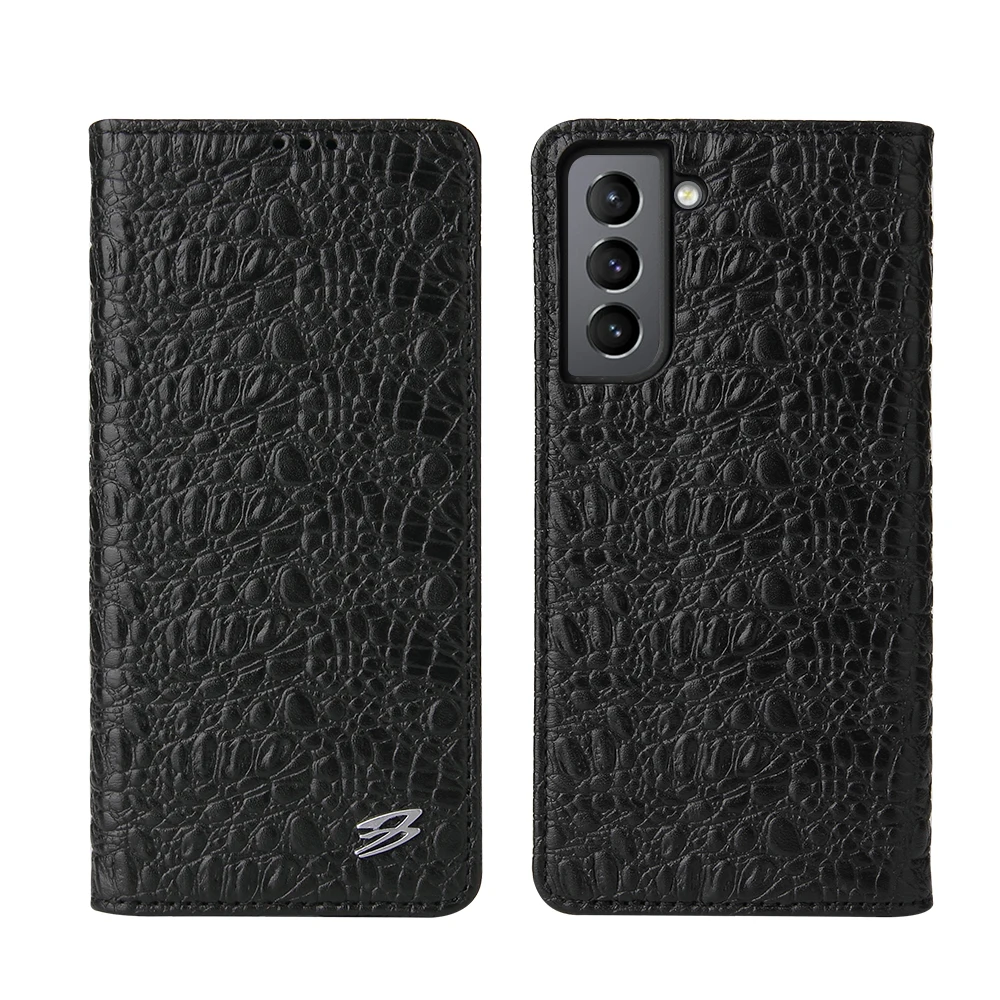 

Чехол-книжка из натуральной крокодиловой кожи для Samsung S21