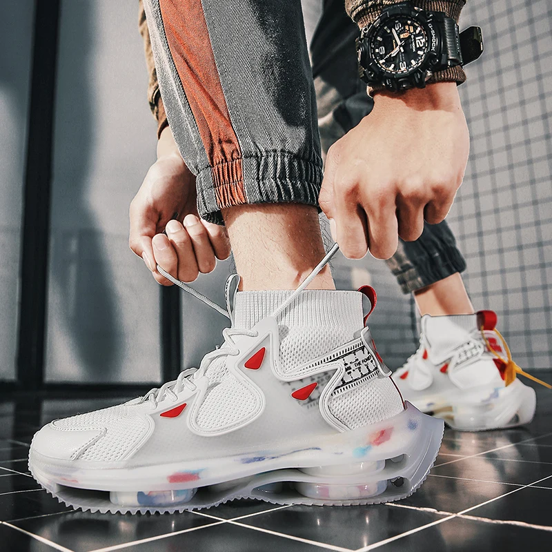 Модные беговые кроссовки Flyingg Line для мужчин Высококачественная дышащая