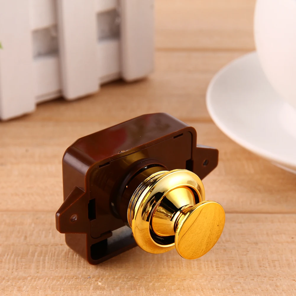 

Mini Push Lock Button Catch Lock Cupboard Door Knob Caravan Motorhome RV Cabinet Drawer Push Latch Diameters