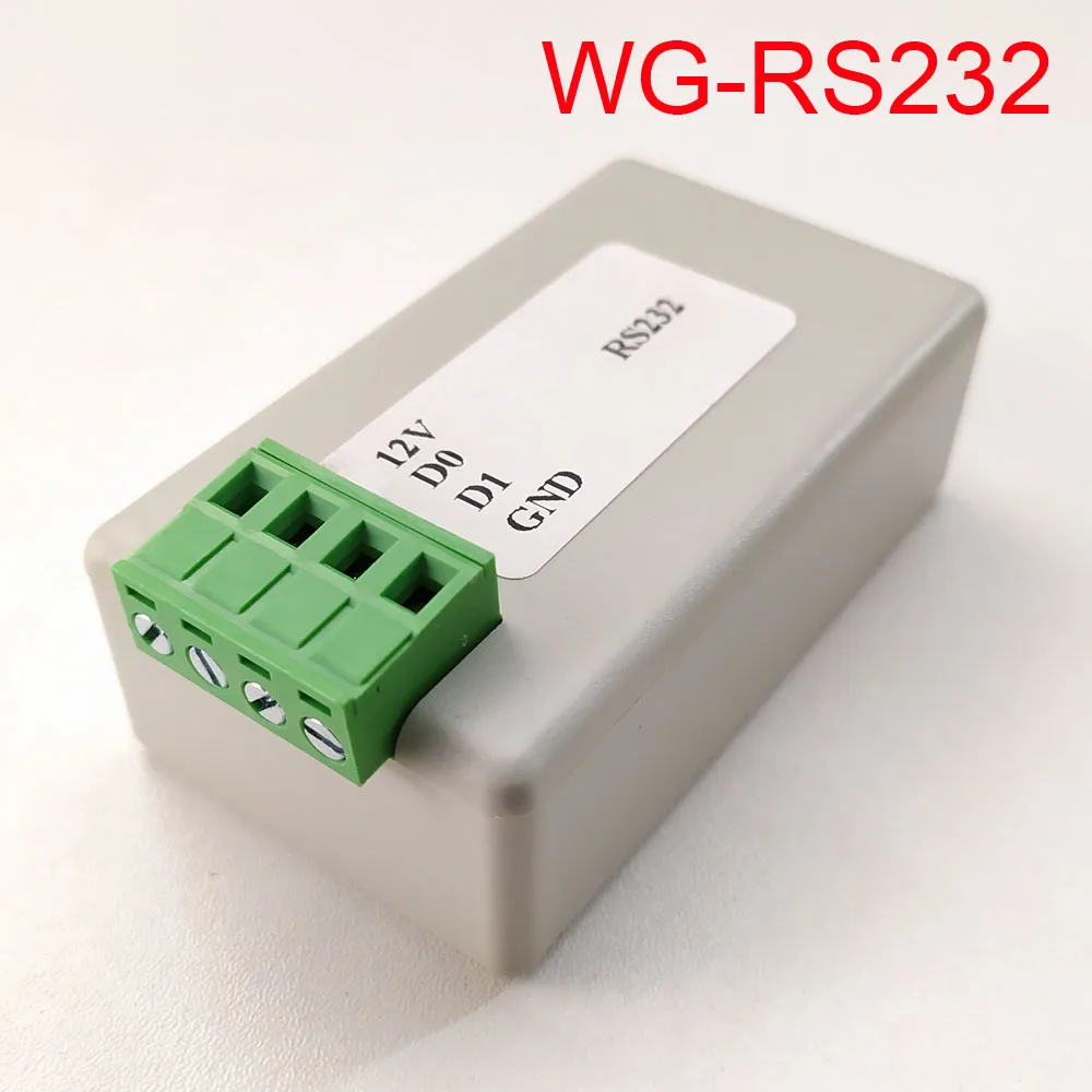 WG-RS232 преобразования wiegand для RS232 двунаправленный ASCII/шестигранных данных Для