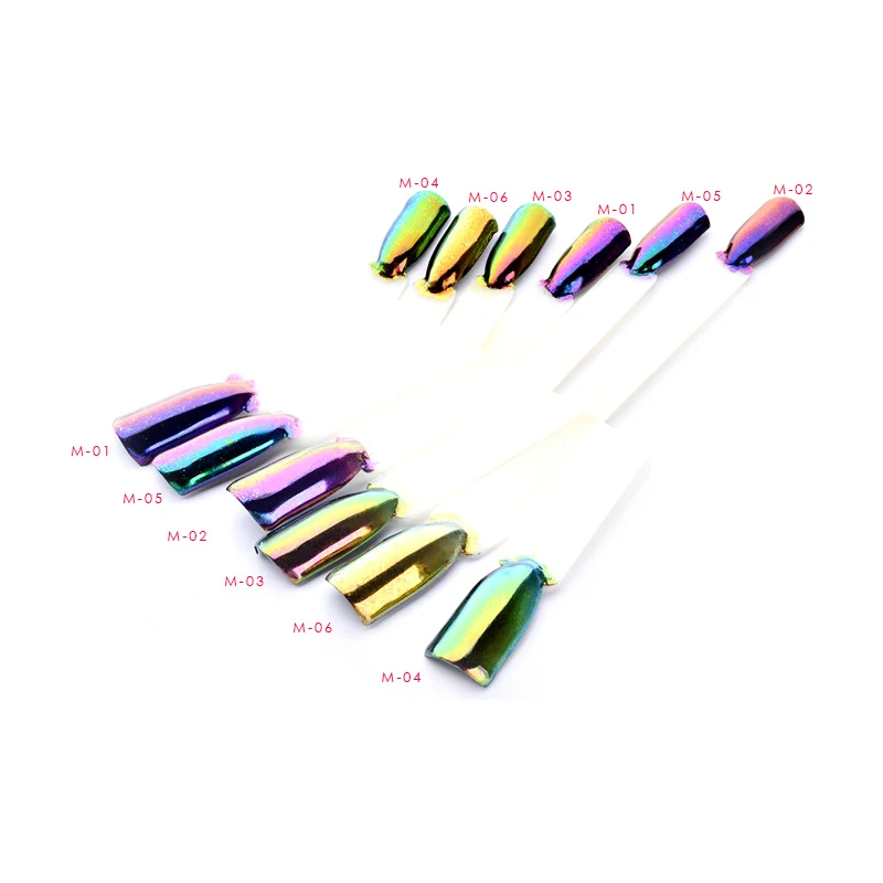Голографический Хамелеон Аврора ногтей хромовый пигмент блески для украшения