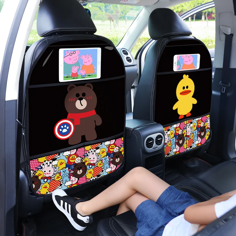 Protector de cubierta trasera de asiento de coche para niños, alfombrilla antipatadas impermeable, antisuciedad, 1 unidad