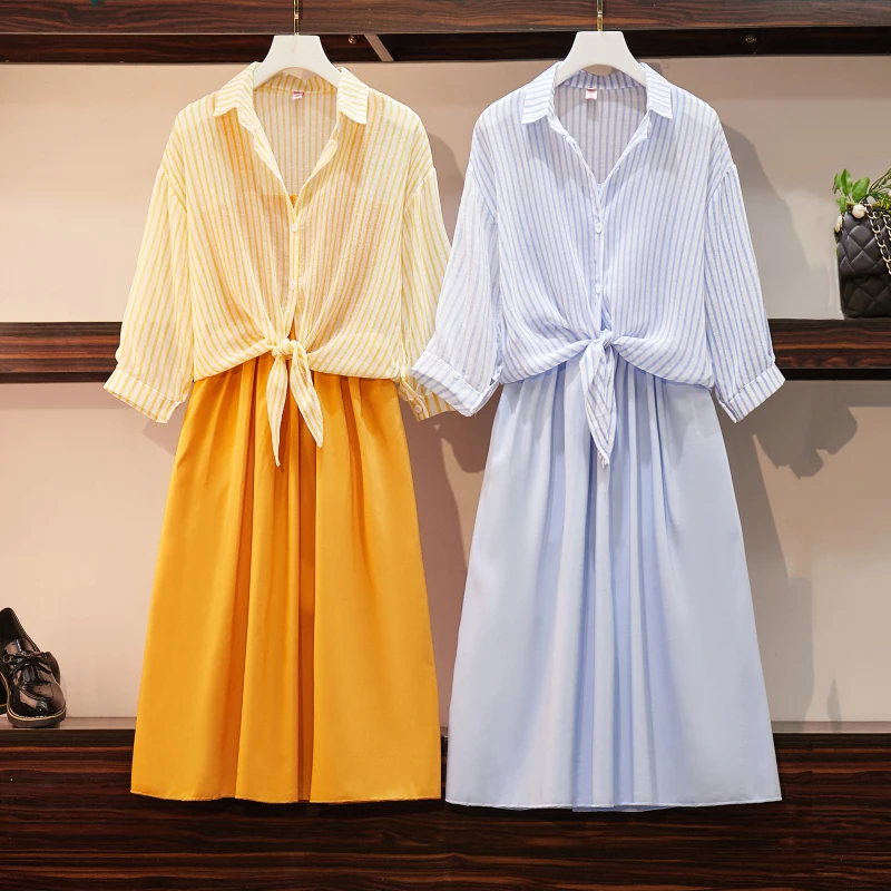 

Big Size Women's Dress 2019 New Suit For Fat Women