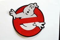 hot big 6 5 inch ghostbusters no ghost logo embroidered iron on patch %e2%89%88 16 5 cm