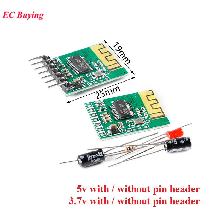 DC 3.7V 5V Bluetooth-compatible 5.0 Receiver Audio Stereo Module Speaker Amplifier Board Electronic Kit with Capacitor Resistor