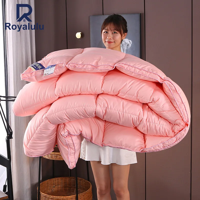 

Одеяло с гусиным пухом Royalulu, зимнее одеяло для пятизвездочных отелей, весна-осень, толстое теплое одеяло 4 кг/5 кг