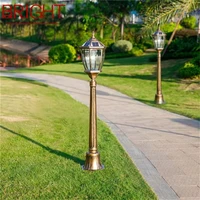 bright outdoor retro lawn lamp lights classical bronze waterproof home for villa path garden decoration