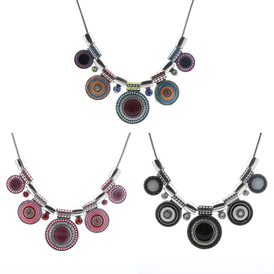 Винтажное металлическое эмалированное ожерелье Match Right в богемном стиле женская