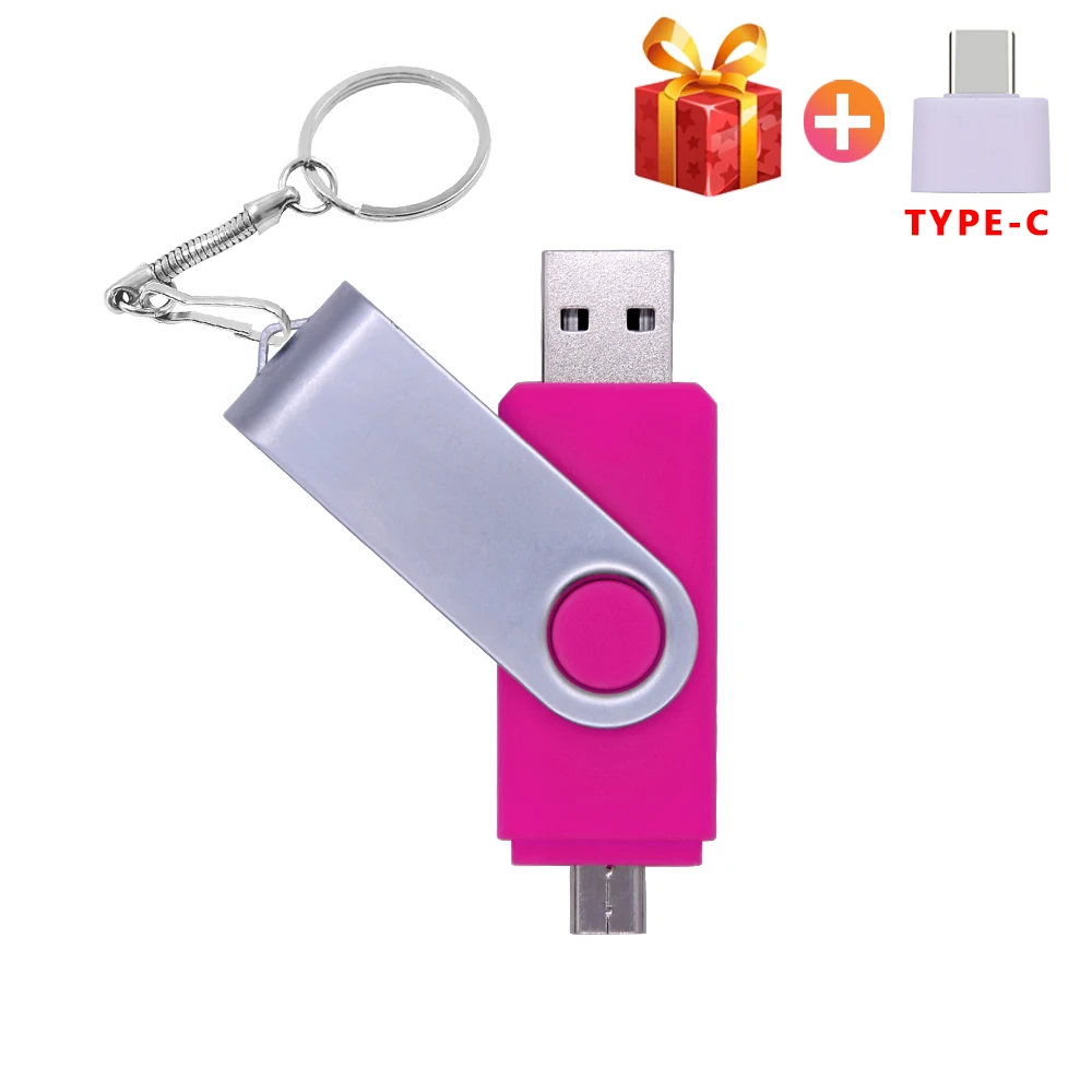 Флеш накопитель USB TYPE C и otg металлический 256/128/64/32/16 ГБ 32/64/128/16 ГБ|USB флэш-накопители|