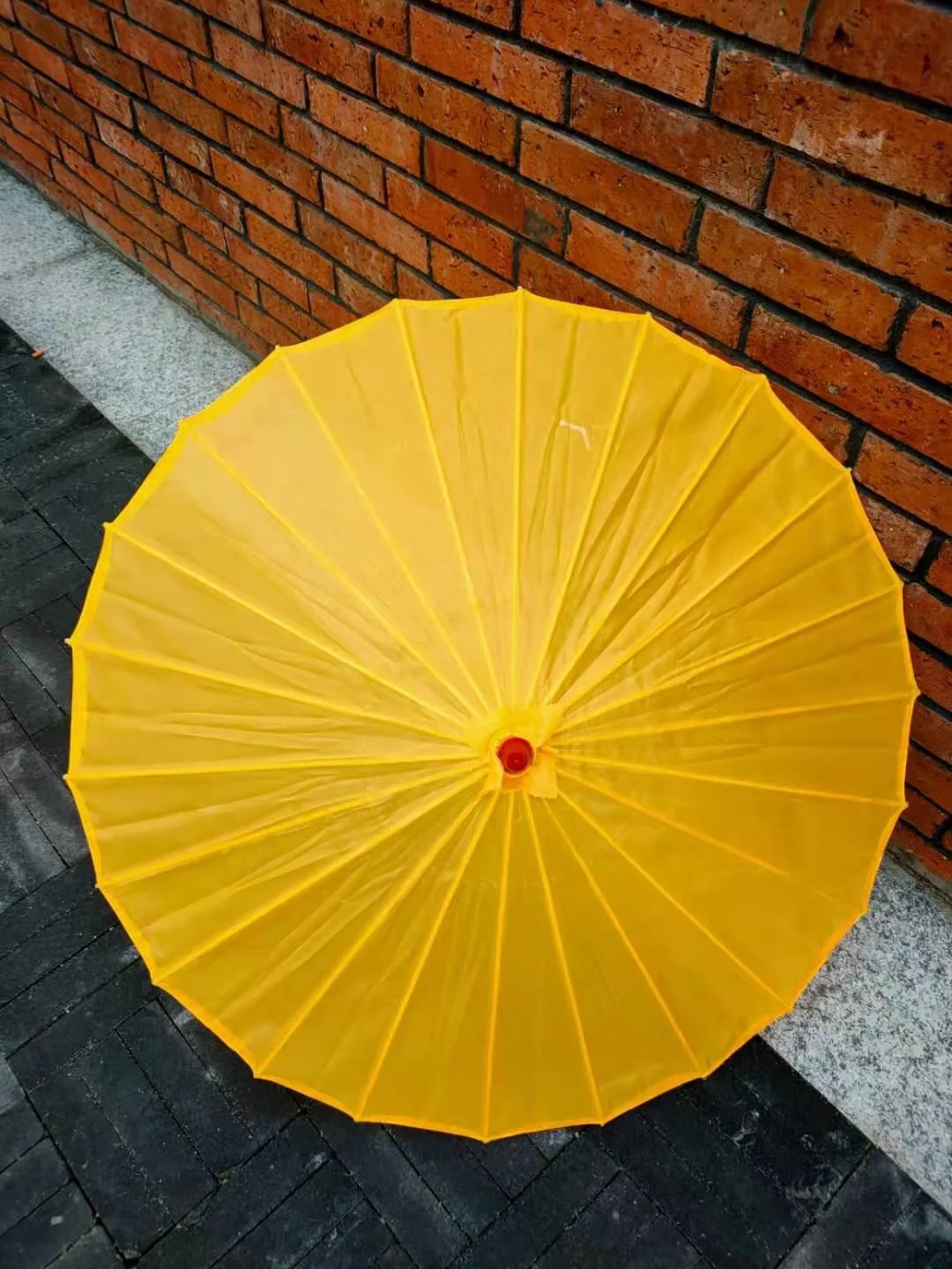 Paraguas chino de tela s&oacute;lida, sombrilla decorativa cl&aacute;sica de seda japonesa, accesorios de seda, artesan&iacute;a de baile, 10 piezas-2