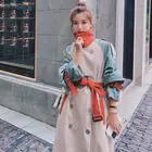 Женский Длинный Тренч, ветровка в стиле пэчворк светильник Кая Повседневная ветровка для осени и зимы, 2020