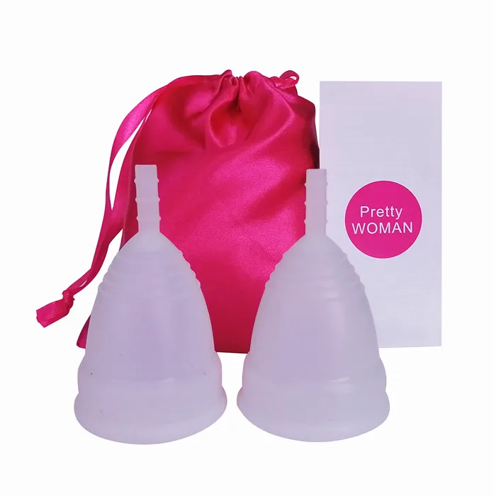 A12-2Cup-1Bag-White Высокое качество вагинальная менструальная чашка и стерилизатор чашка стерилизация менструальная чашка Гибкая чистая перерабатываемая Кемпинг копа менструальная - Цвет: A12-2Cup-1Bag-White
