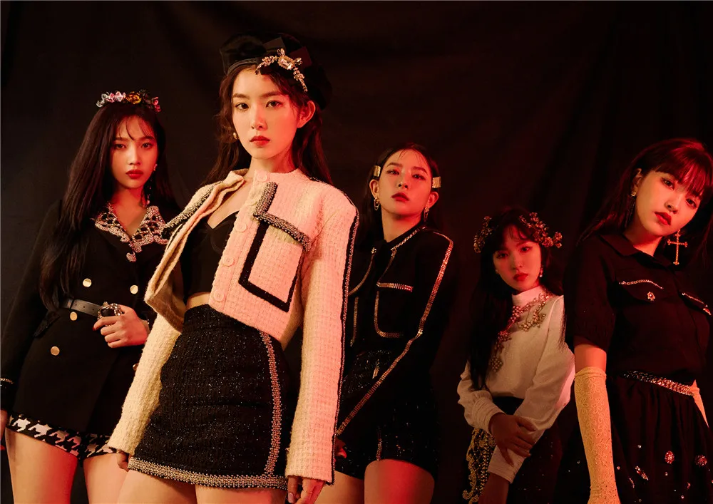 Красные бархатные постеры Kpop наклейки на стену белая бумага с покрытием яркие