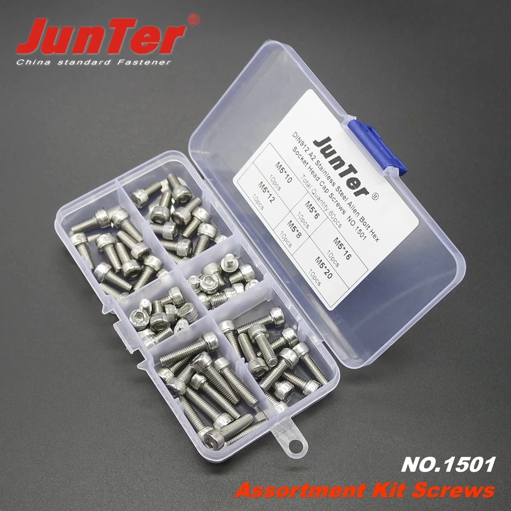 Высококачественные шестигранные болты M5 (5 мм) A2 из нержавеющей стали DIN912 набор