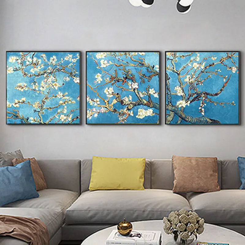 Элегантный постер для стихов абрикосовый цветок от Винсента Ван Гога известного