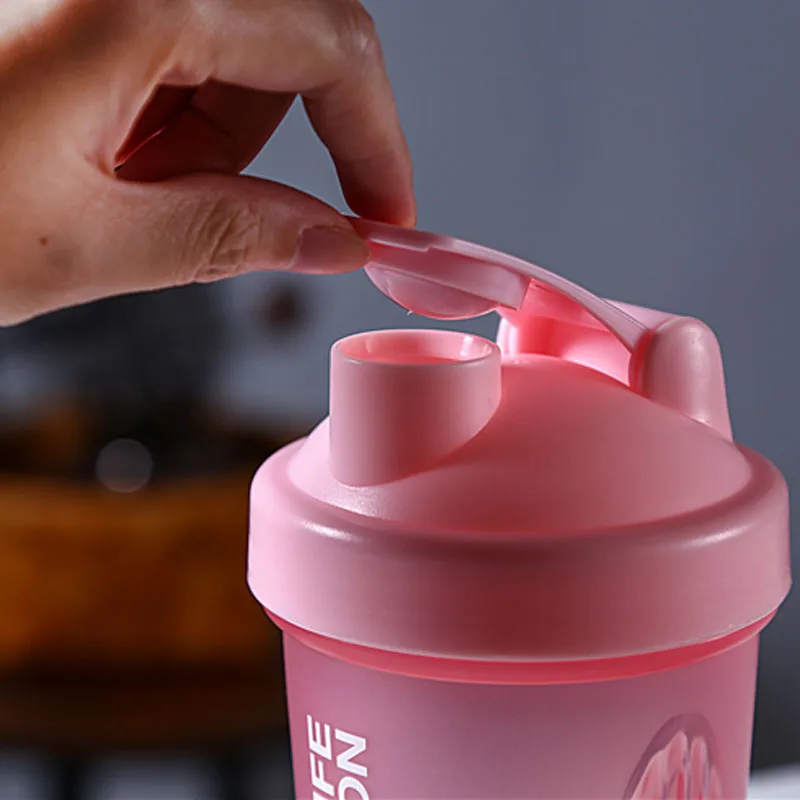 

400 Ml Outdoor Draagbare Sport Shaker Fles Shaker My bottle Plastic Drink Fles Wei-eiwit Poeder Mengen Fles Sport Fitness Gym