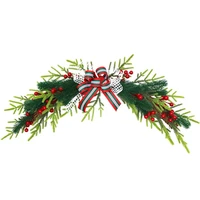 artificial christmas swag xmas mail box swag with pine needles and berry for christmas holiday home decor