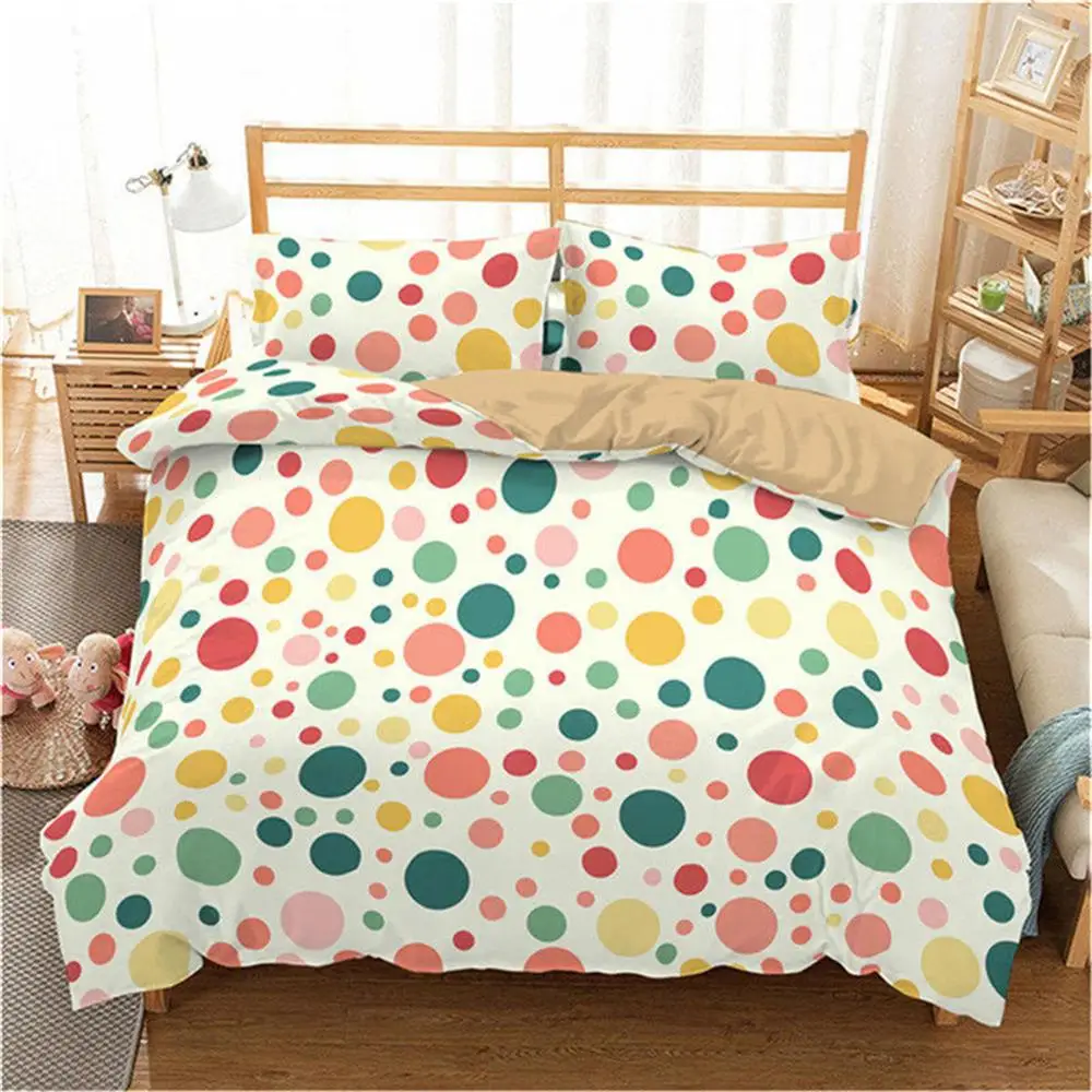 

New 2021 3D Bedding Set Full Queen King Size Duvet Cover Set 2/3PCS Family Bed Linen Set Home Textile